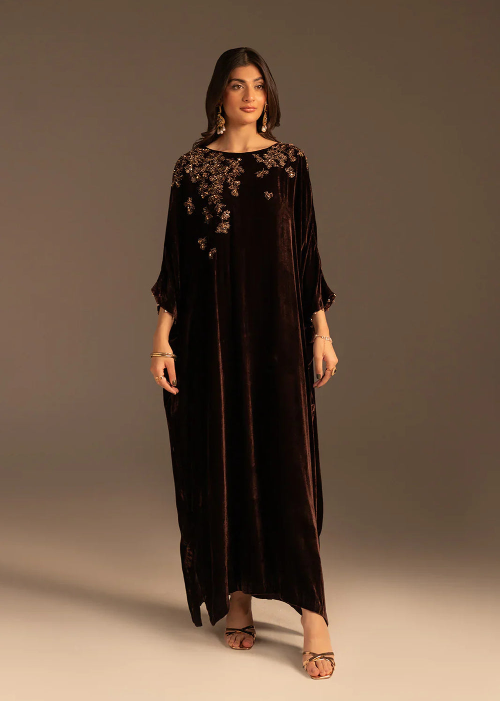 VELVET BLOOM KAFTAN