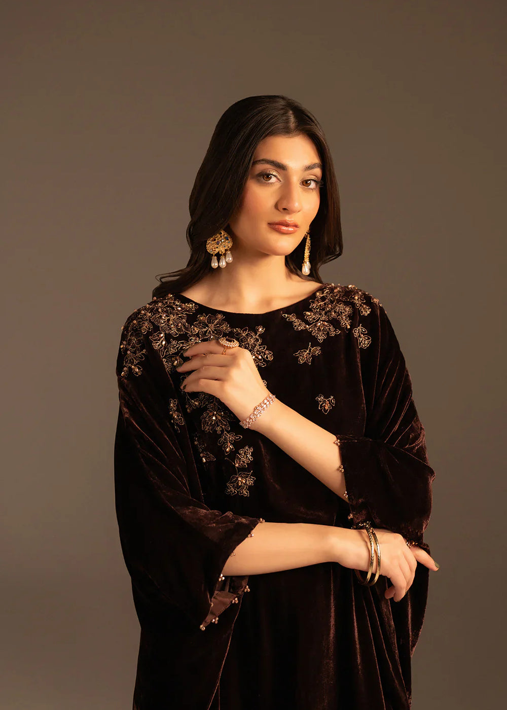VELVET BLOOM KAFTAN