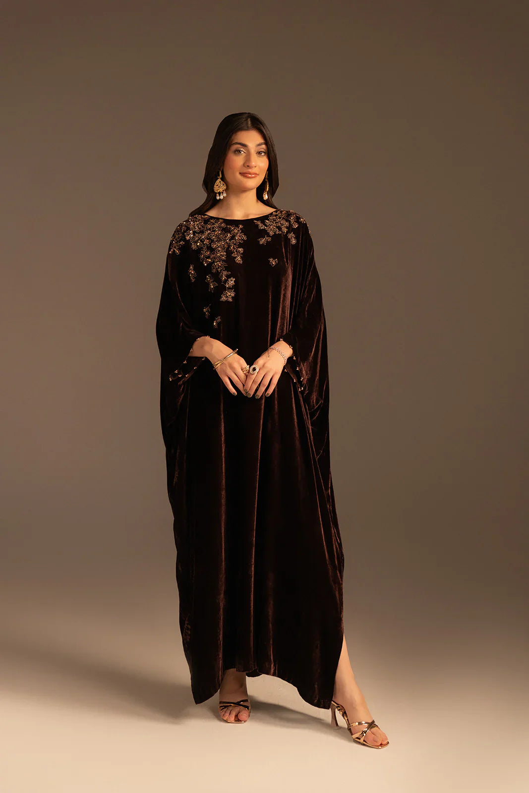 VELVET BLOOM KAFTAN