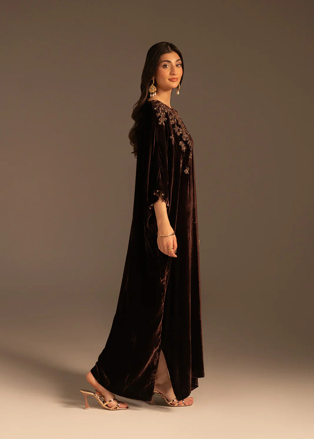 VELVET BLOOM KAFTAN