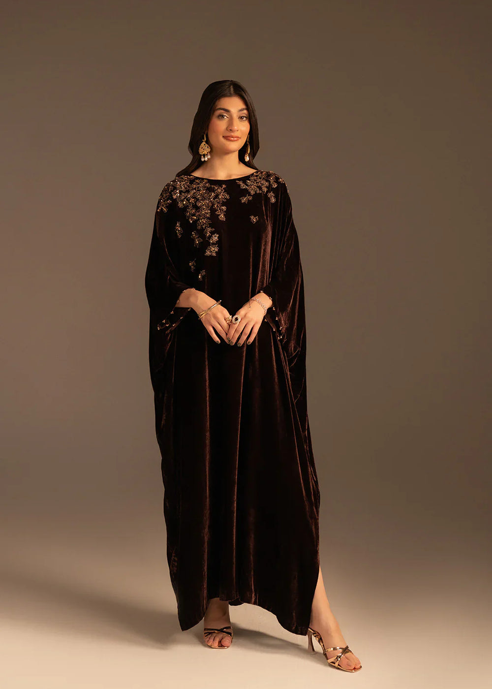 VELVET BLOOM KAFTAN